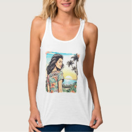 Aloha Girl Linne Med Racerback