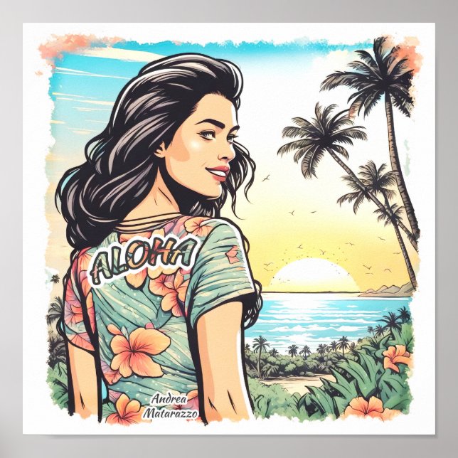 Aloha Girl Poster (Framsidan)