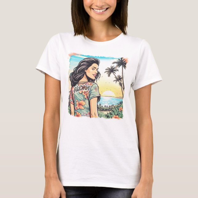 Aloha Girl T Shirt (Framsida)
