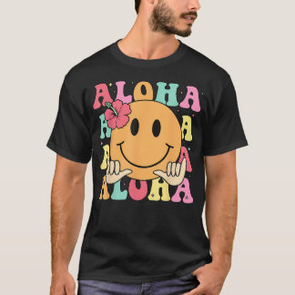 Aloha Glad Ansikte T Shirt