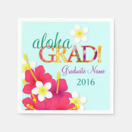 Aloha Grad Hawaiian Luau Napkins Pappersservett
