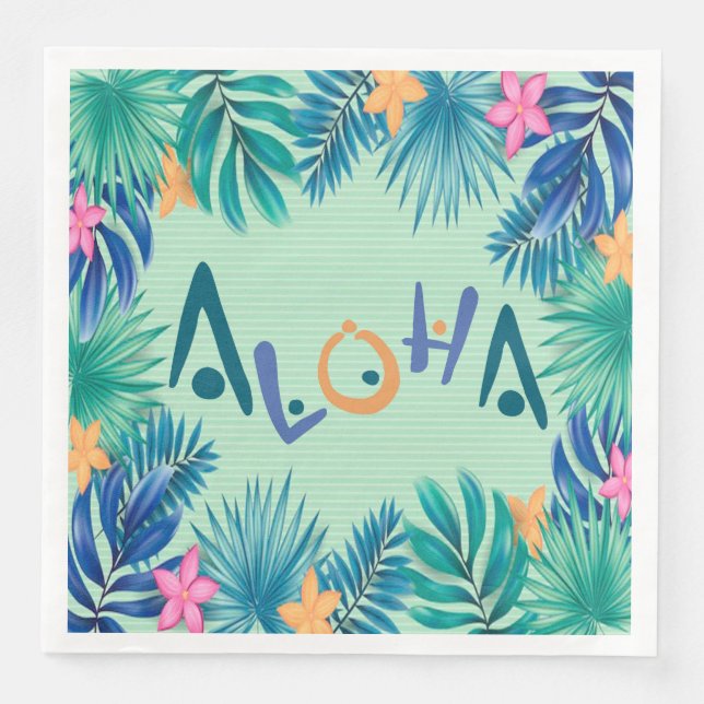 Aloha Hälsning Pappersservett (Framsida)
