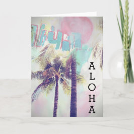 Aloha hälsningar kort