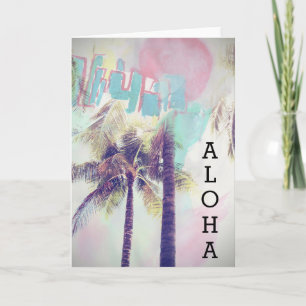 Aloha hälsningar kort