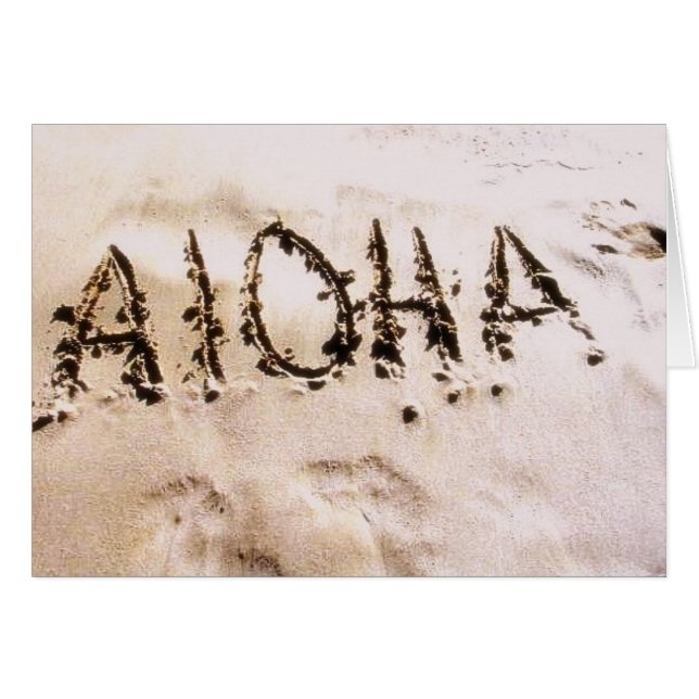 Aloha Hälsningskort (Framsidan Horizontal)