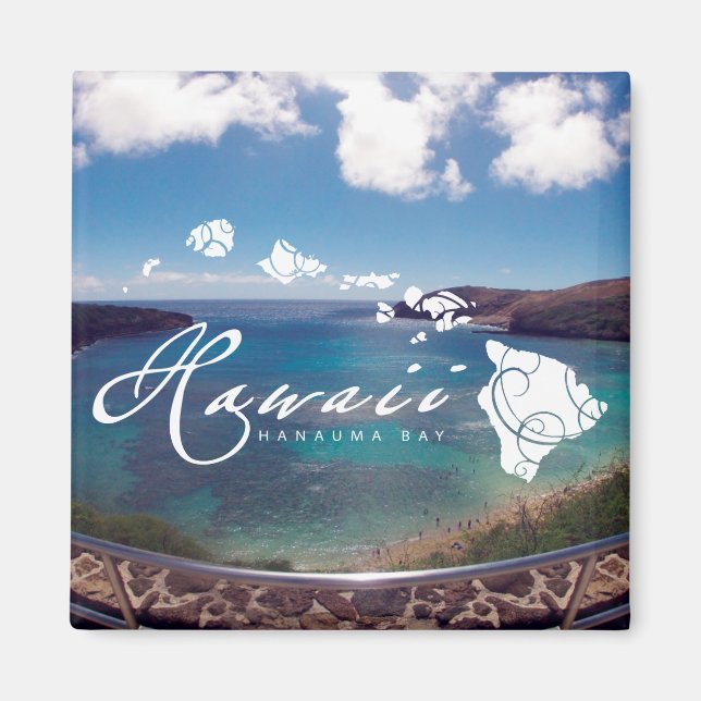 Aloha Hanauma-öarna Magnet (Framsidan)