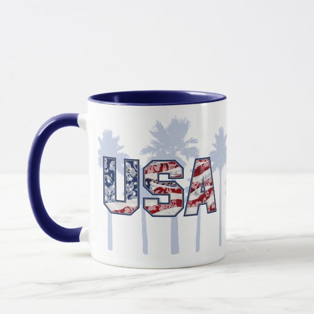 Aloha Handflatan USA Mugg (Vänster)