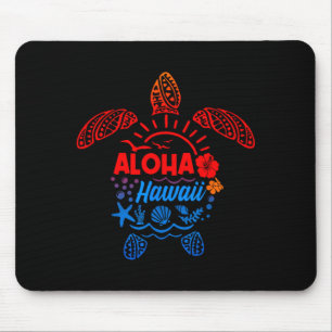 Aloha havssköldpadda tropisk hawaii sommar strand musmatta