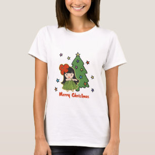 Aloha hawaiansk Hula för honungjul flicka T-shirt