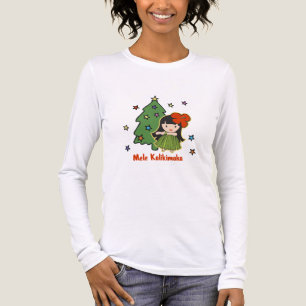 Aloha hawaiansk Hula för honungjul flicka Tee Shirt