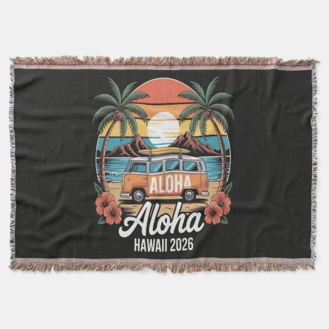 Aloha Hawaii 2026 Filt (Framsidan)
