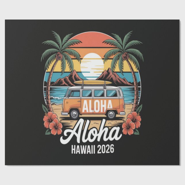 Aloha Hawaii 2026 Presentpapper (Platt)