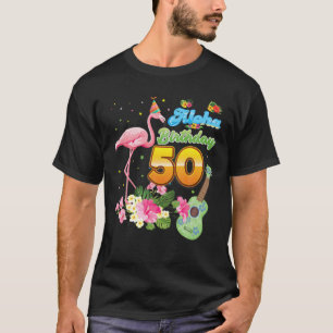 Aloha Hawaii 50:e födelsedagen 50 år gammal Flam T Shirt