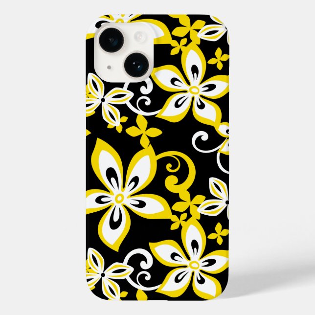 ALOHA HAWAII (BLACK/GULT) Fodral-Mate iphone case (Baksida)