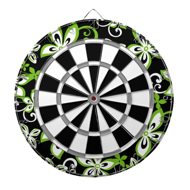 ALOHA HAWAII (BLACK/LIME) DARTTAVLA (Framsidan)