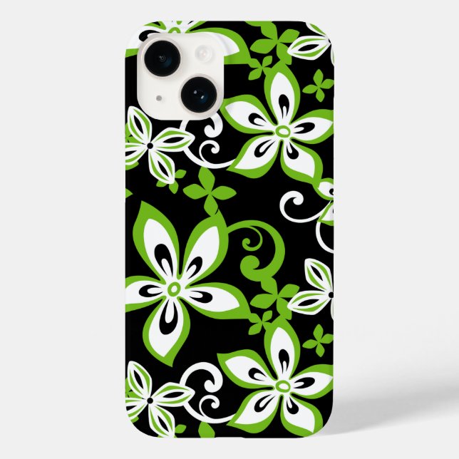 ALOHA HAWAII (BLACK/LIME) Fodral-Mate iphone case (Baksida)