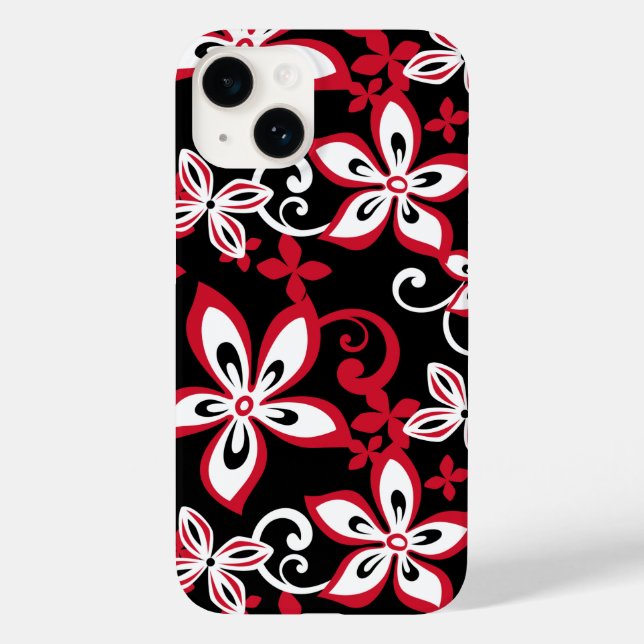 ALOHA HAWAII (BLACK/RED) Fodral-Mate iphone case (Baksida)