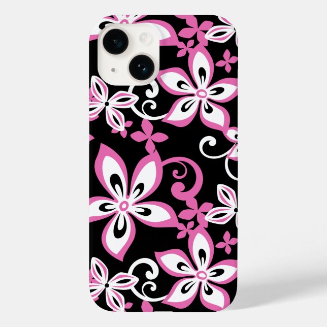ALOHA HAWAII (BLACK/ROSA) Fodral-Mate iphone case (Baksida)