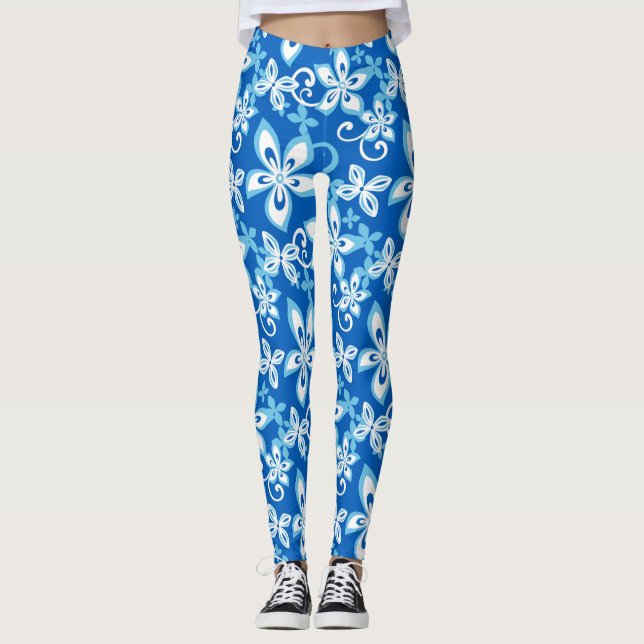 ALOHA HAWAII (BLUES) Leggings (Framsida)