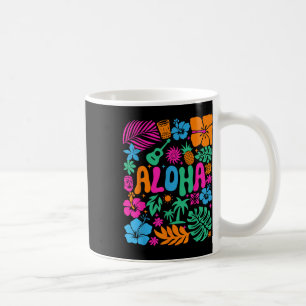 Aloha Hawaii Boho Retro Shaka Hibiskus Semester T Kaffemugg