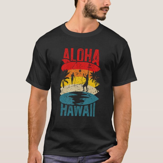 Aloha Hawaii Family Trip 2023 Surfing Tourism Meme T Shirt (Framsida)