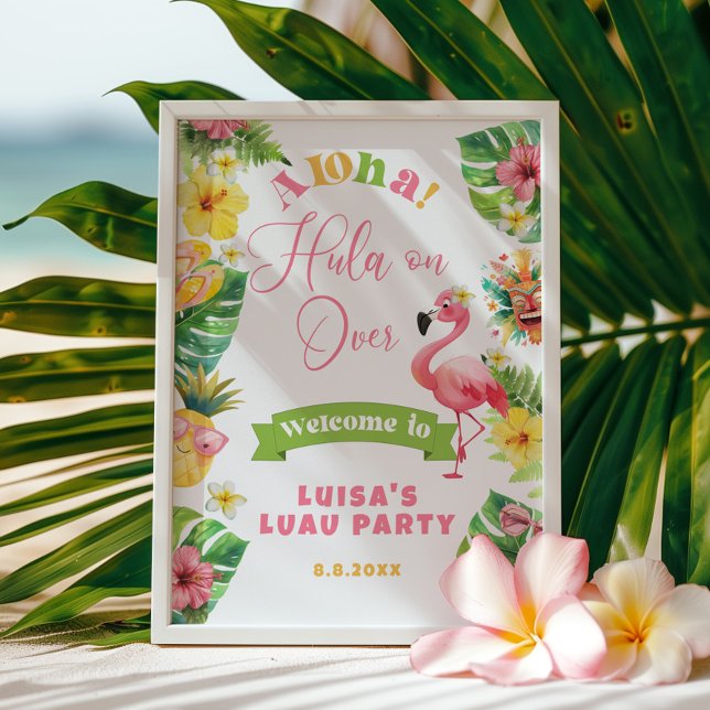 Aloha Hawaii födelsedagsfest välkommen Poster (Skapare uppladdad)
