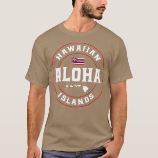 Aloha Hawaii från ön Hawaii Flagga Aloha Hawa T Shirt