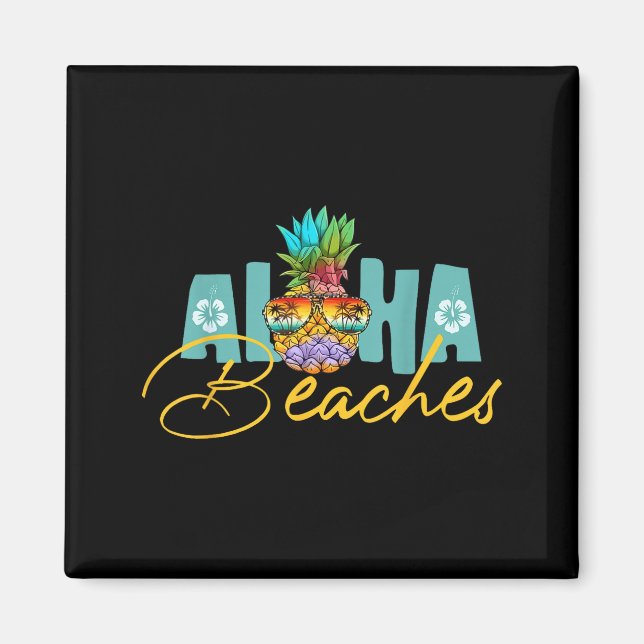 Aloha hawaii från ön känna aloha aloha magnet (Framsidan)