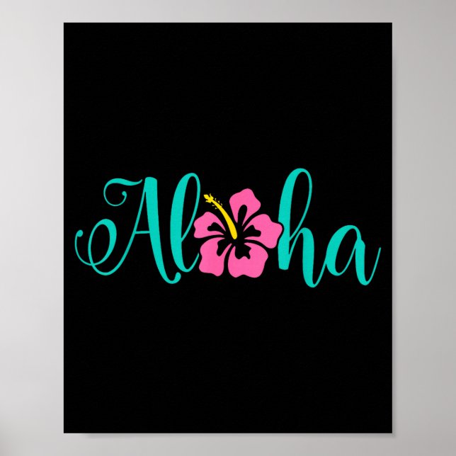 Aloha hawaii från ön - känna aloha poster (Framsidan)