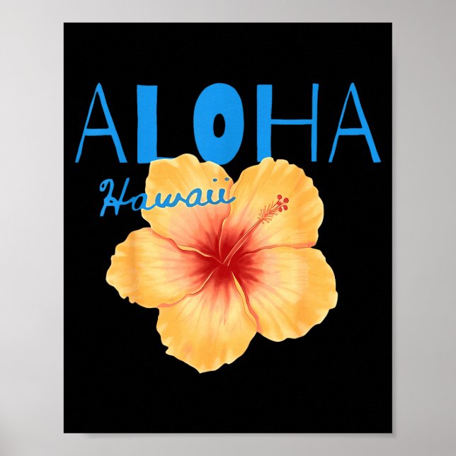 Aloha hawaii från ön - känna aloha poster (Framsidan)
