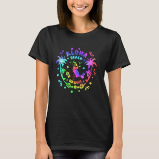 Aloha Hawaii från ön Tie Dye Family Resa V T Shirt