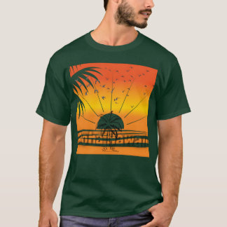 Aloha Hawaii handflatan fåglar sol lustiga T Shirt