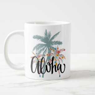 Aloha Hawaii Handflatan Träd Hawaiian Mugg Jumbo Mugg