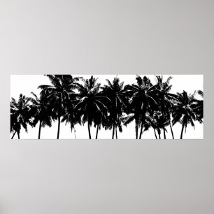 Aloha Hawaii Handflatan Träd Tropikernas Travel Poster