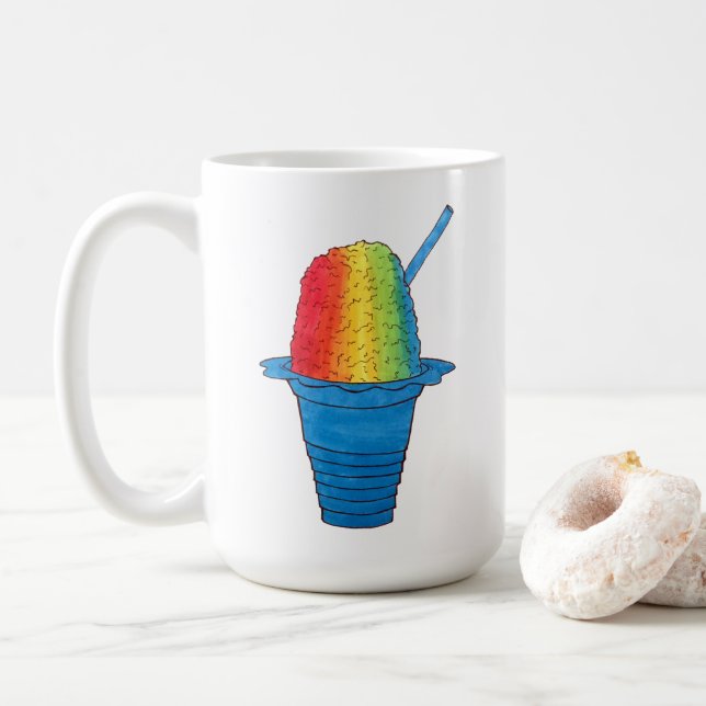 ALOHA Hawaii Hawaii Rainbow Shave Shaved Ice Kaffemugg (Med munk)