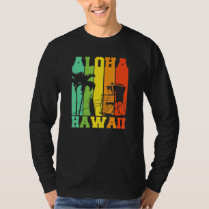 Aloha Hawaii Hawaiian Handflatan Beach Vintage Sur T Shirt
