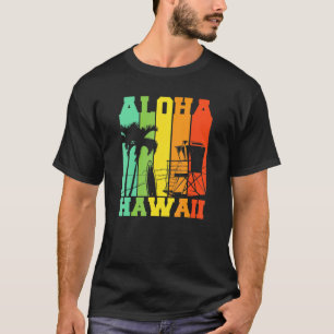 Aloha Hawaii Hawaiian Handflatan Beach Vintage Sur T Shirt