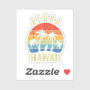 Aloha Hawaii Hawaiian Island Shirt Handflatan Beac Klistermärken