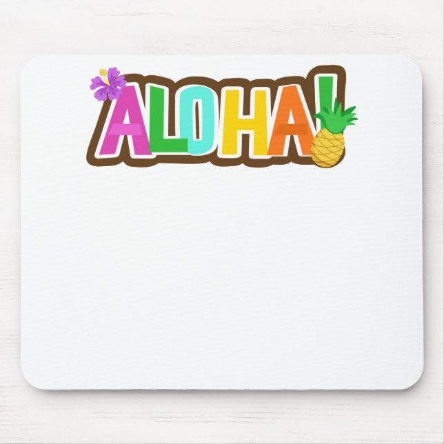 Aloha Hawaii Hawaiian Island Surfing Tropical Musmatta (Framsidan)