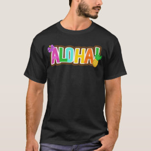 Aloha Hawaii Hawaiian Island Surfing Tropical T Shirt