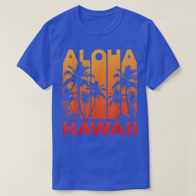 Aloha Hawaii Hawaiian Island T  Vintage 1980s Thro Shirt (Design framsida)