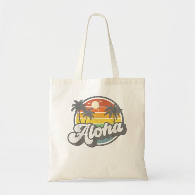 Aloha Hawaii Hawaiian Island Vacation Handflatan T Tygkasse (Framsidan)