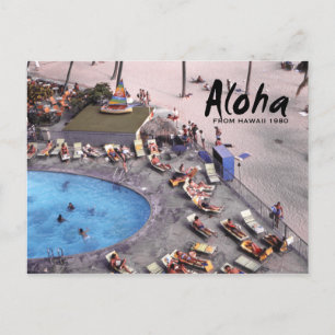 Aloha Hawaii Hawaiian Sunbathers Vykort