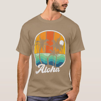 Aloha Hawaii Hawaiianska skjortor för pojkar Palm T Shirt