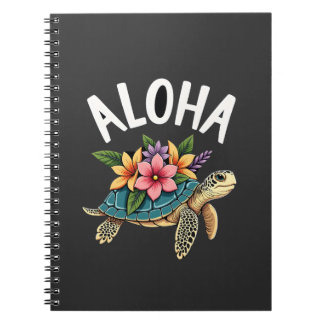 Aloha Hawaii Hawaiianskjorta Sköldpadda Hibiskus B Anteckningsbok