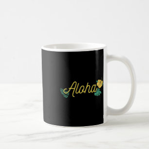Aloha Hawaii Hawaiisk ö Tropisk Hibiskus Blom Kaffemugg