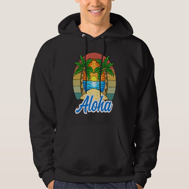 Aloha Hawaii Hoodie (Framsida)