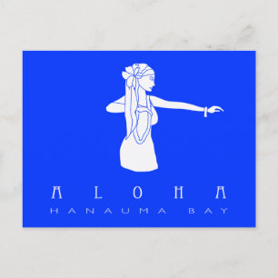 Aloha Hawaii Hula Dancer Vykort