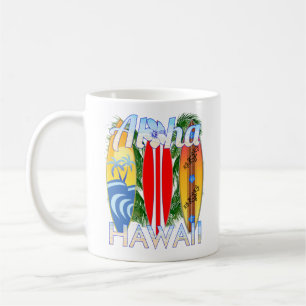 Aloha Hawaii Islands Surfning Kaffemugg