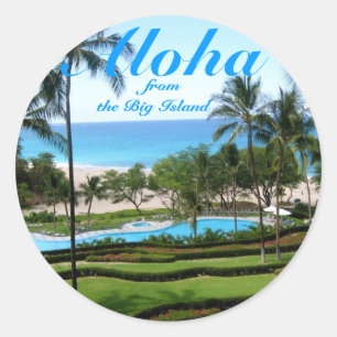 Aloha Hawaii-klistermärken Runt Klistermärke